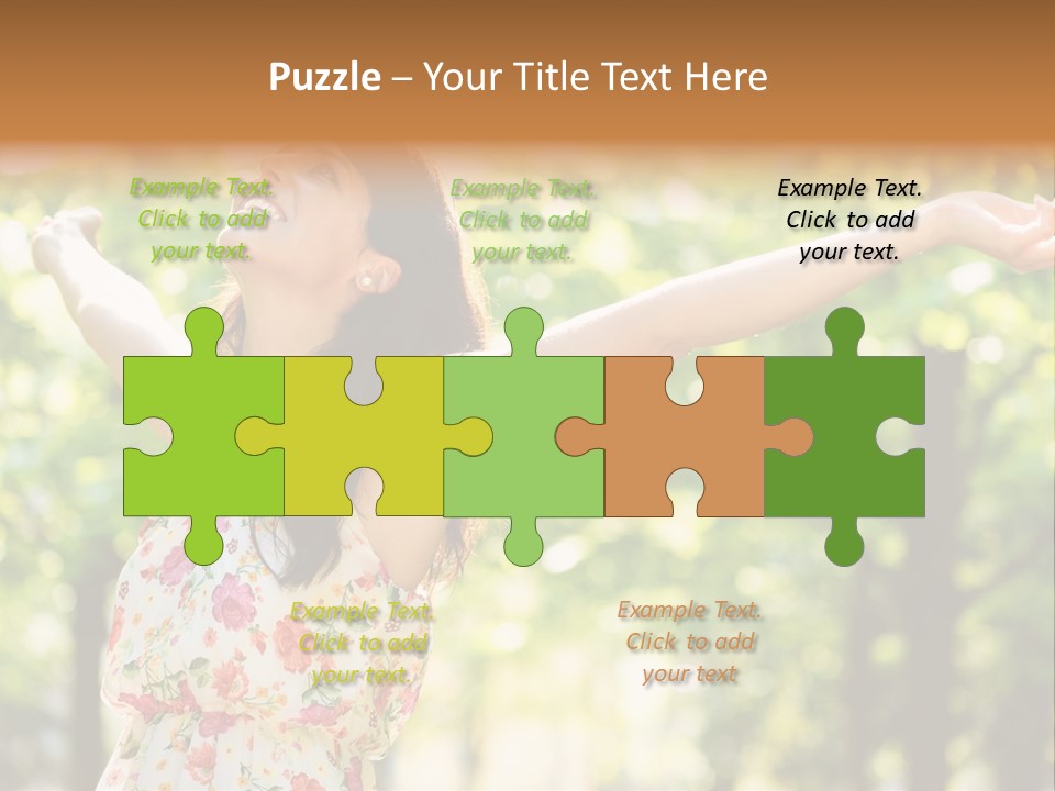 Dress Raised Well Being PowerPoint Template