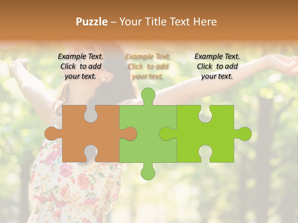 Dress Raised Well Being PowerPoint Template