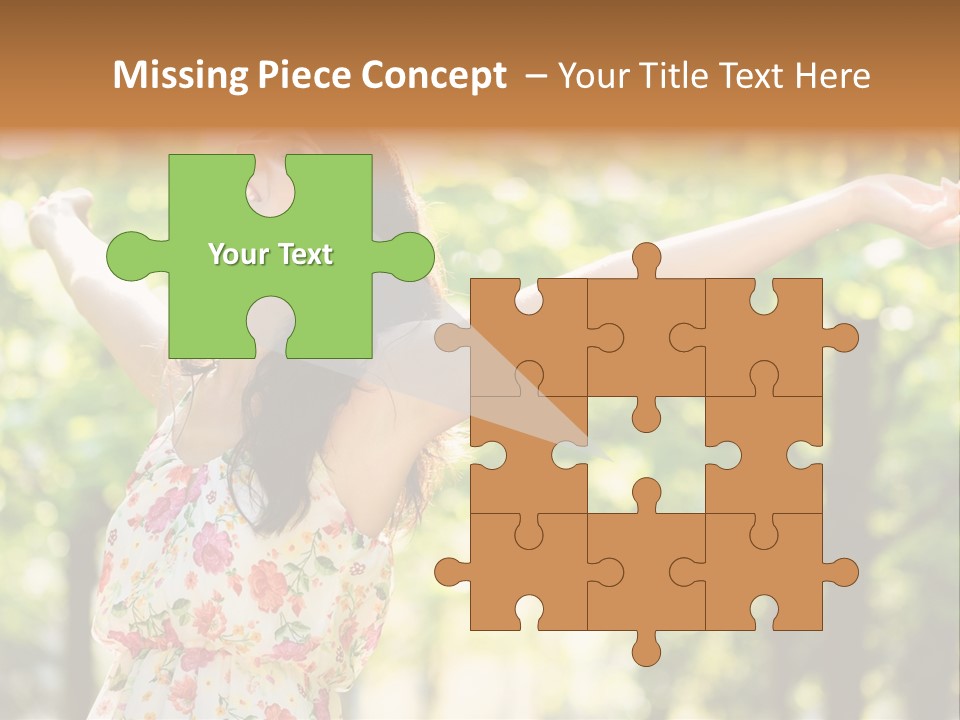 Dress Raised Well Being PowerPoint Template