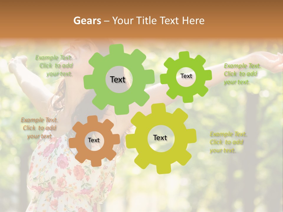 Dress Raised Well Being PowerPoint Template