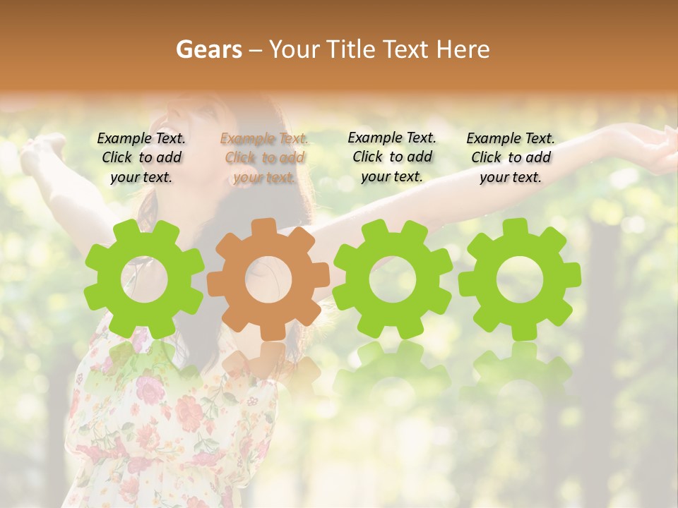 Dress Raised Well Being PowerPoint Template