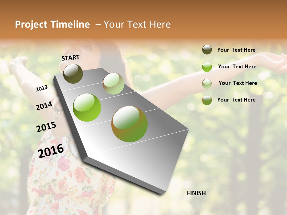 Dress Raised Well Being PowerPoint Template