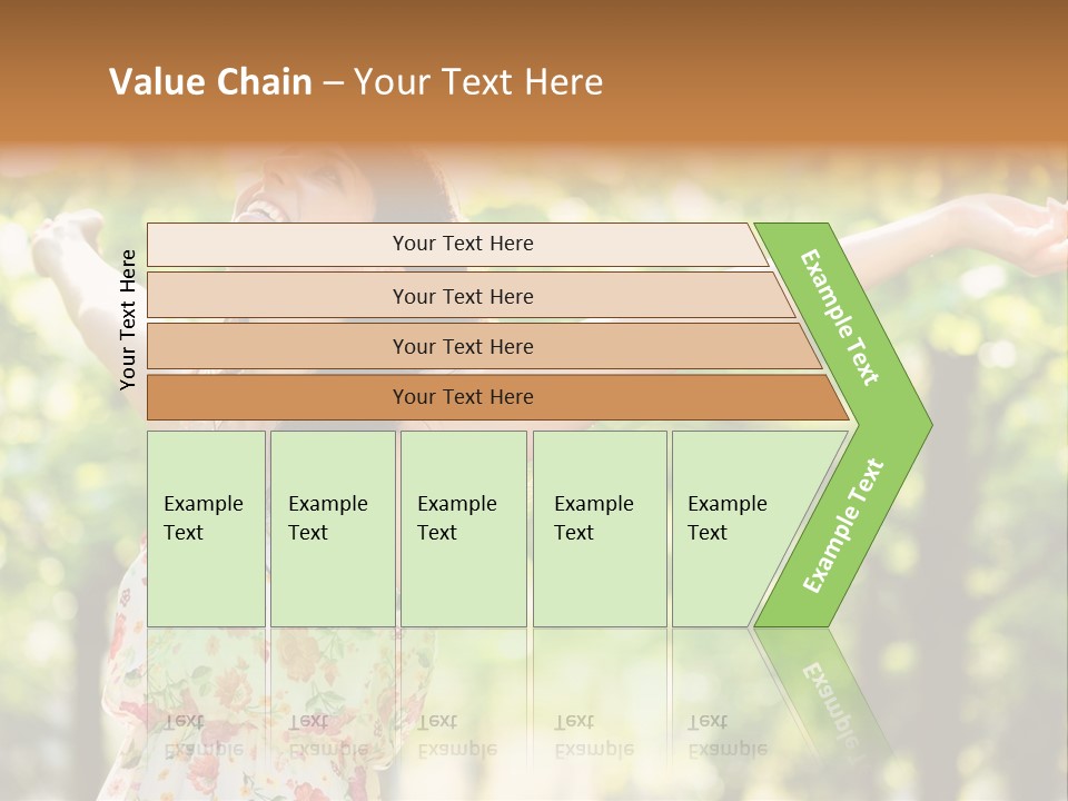 Dress Raised Well Being PowerPoint Template