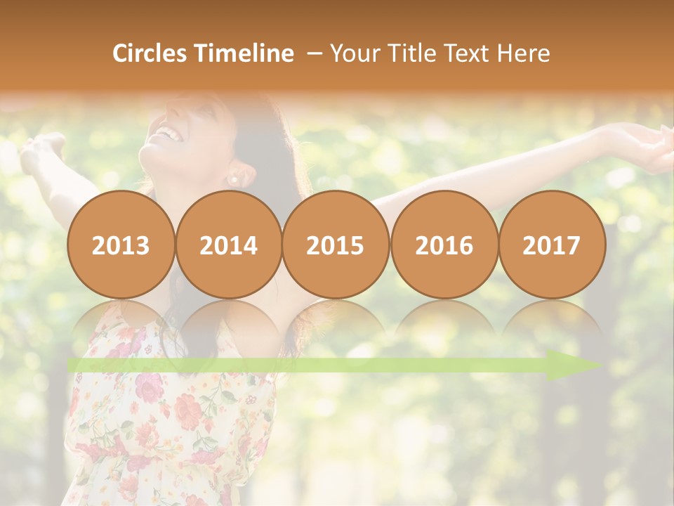 Dress Raised Well Being PowerPoint Template