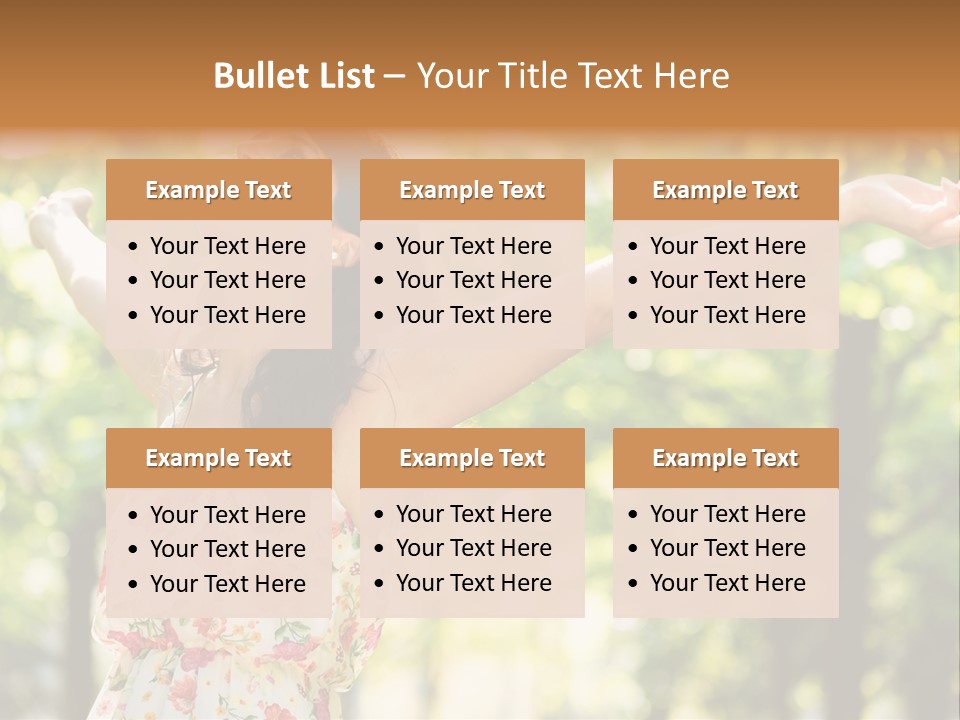 Dress Raised Well Being PowerPoint Template