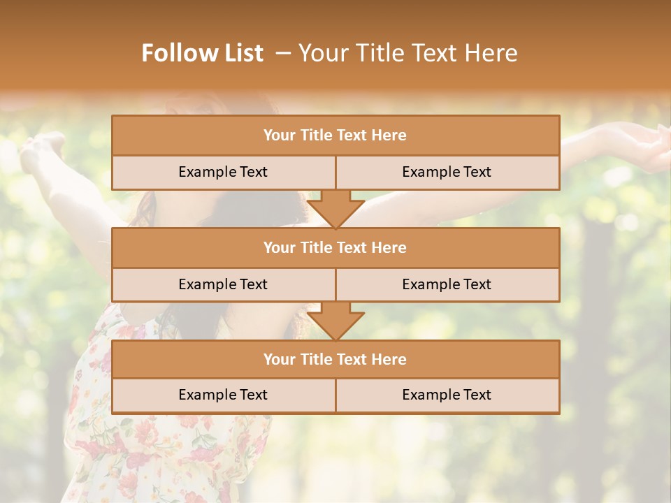 Dress Raised Well Being PowerPoint Template