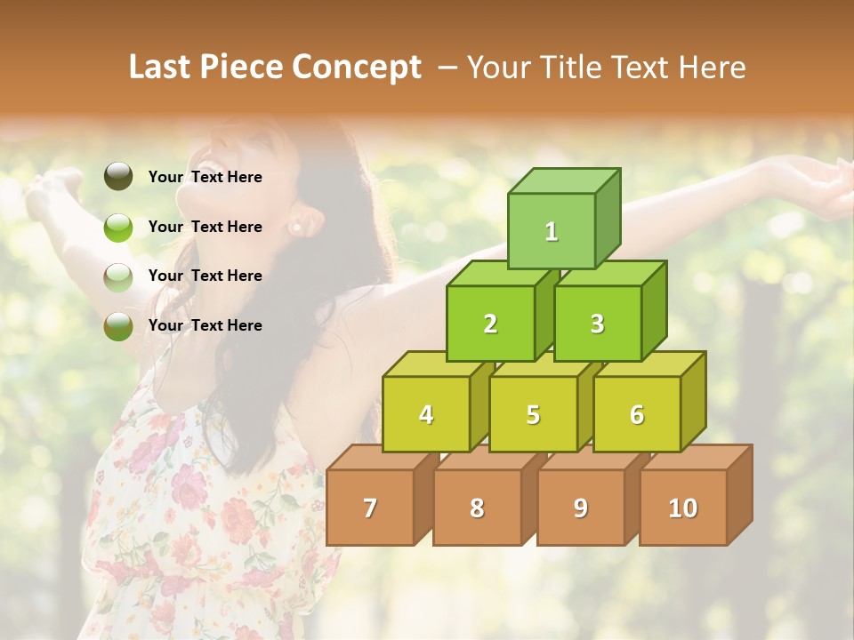 Dress Raised Well Being PowerPoint Template