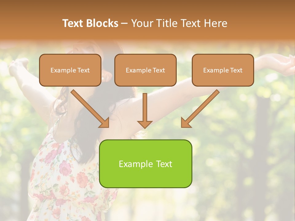 Dress Raised Well Being PowerPoint Template