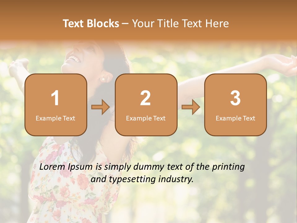 Dress Raised Well Being PowerPoint Template