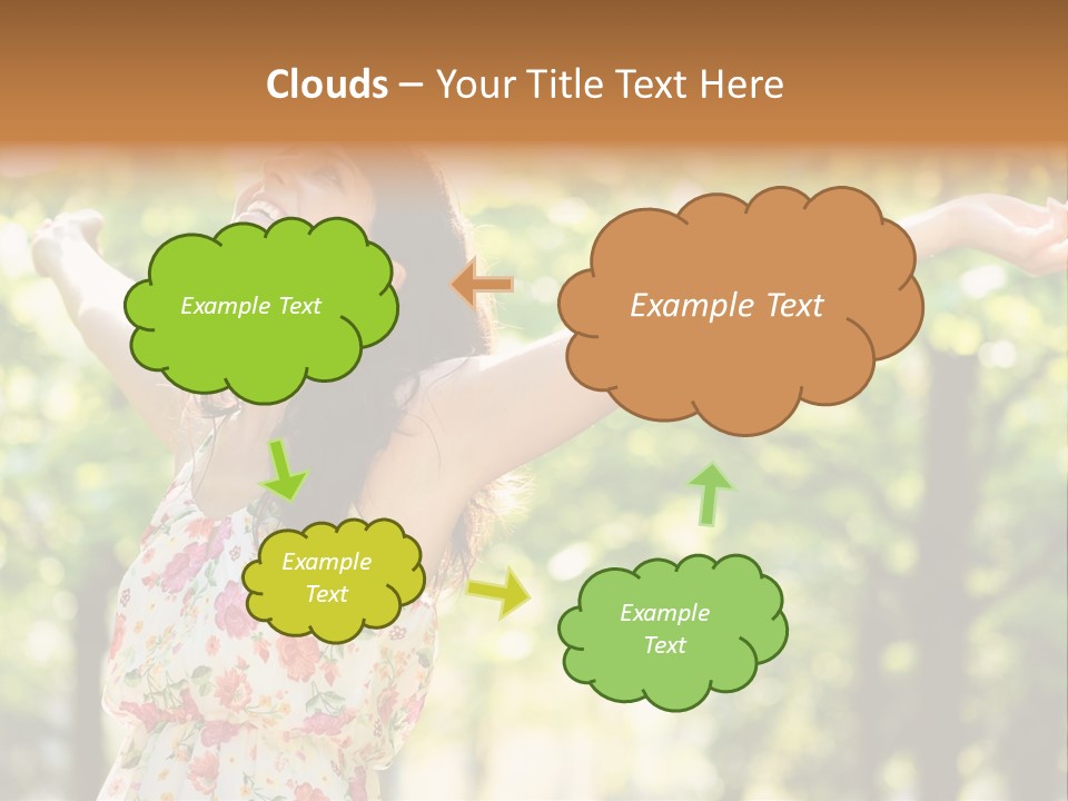 Dress Raised Well Being PowerPoint Template