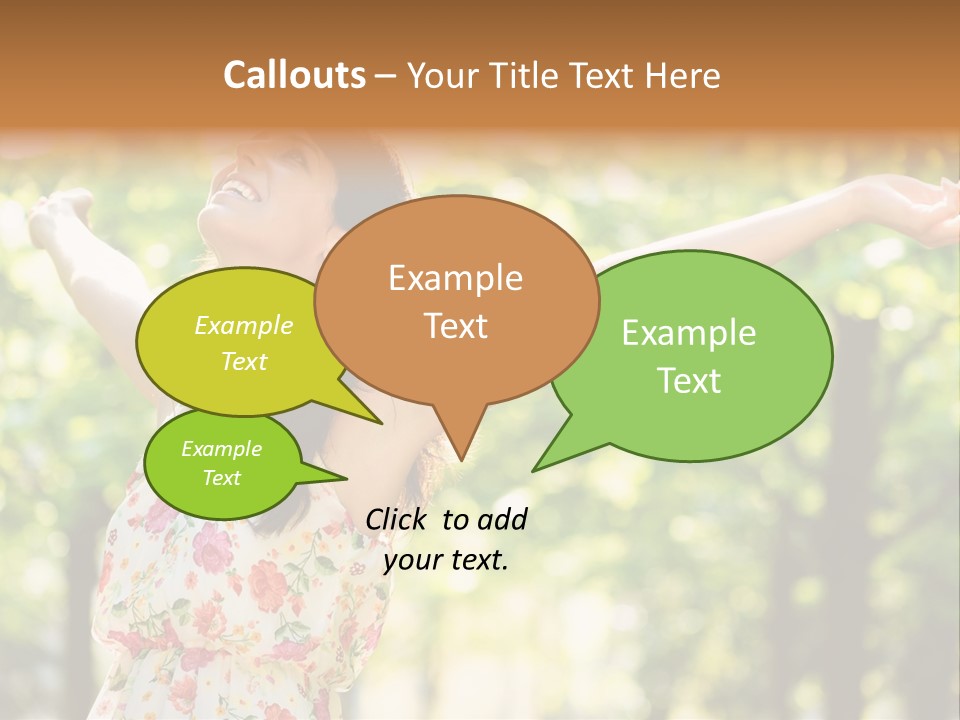 Dress Raised Well Being PowerPoint Template