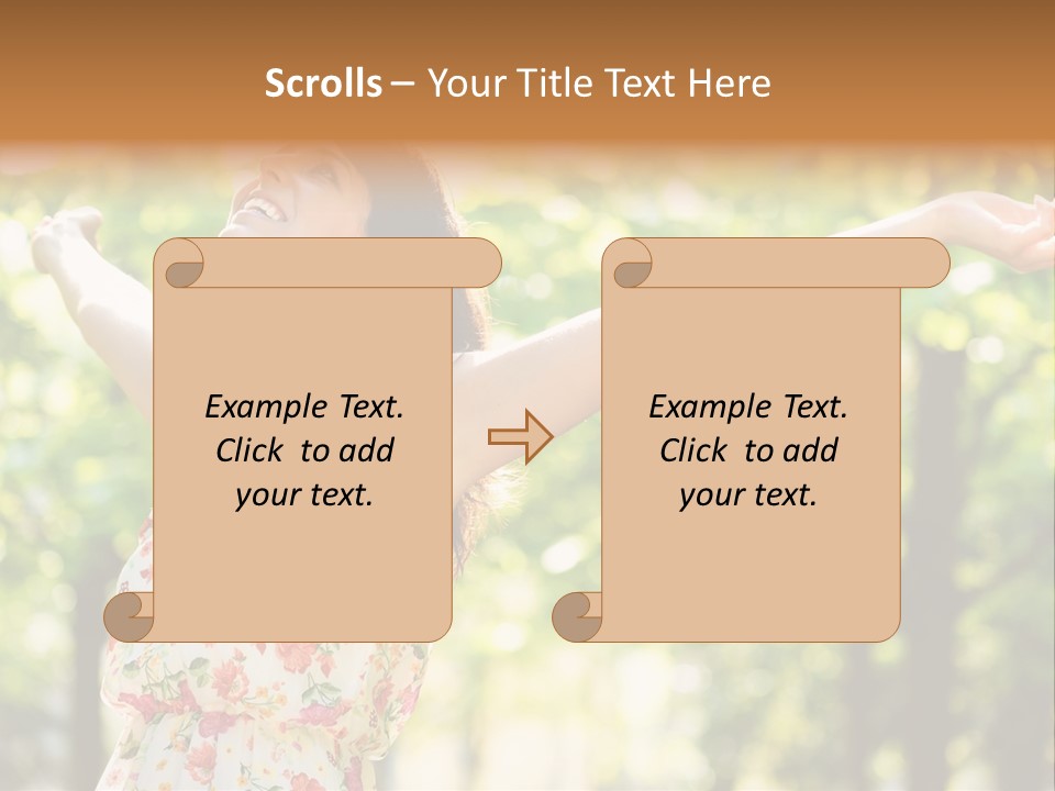Dress Raised Well Being PowerPoint Template