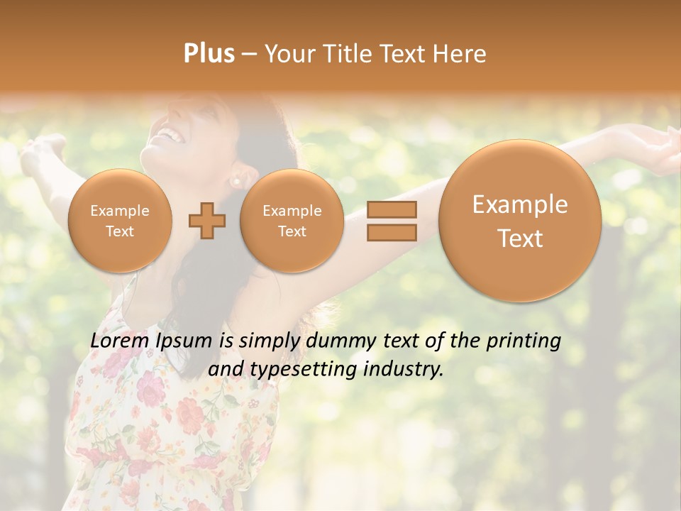 Dress Raised Well Being PowerPoint Template