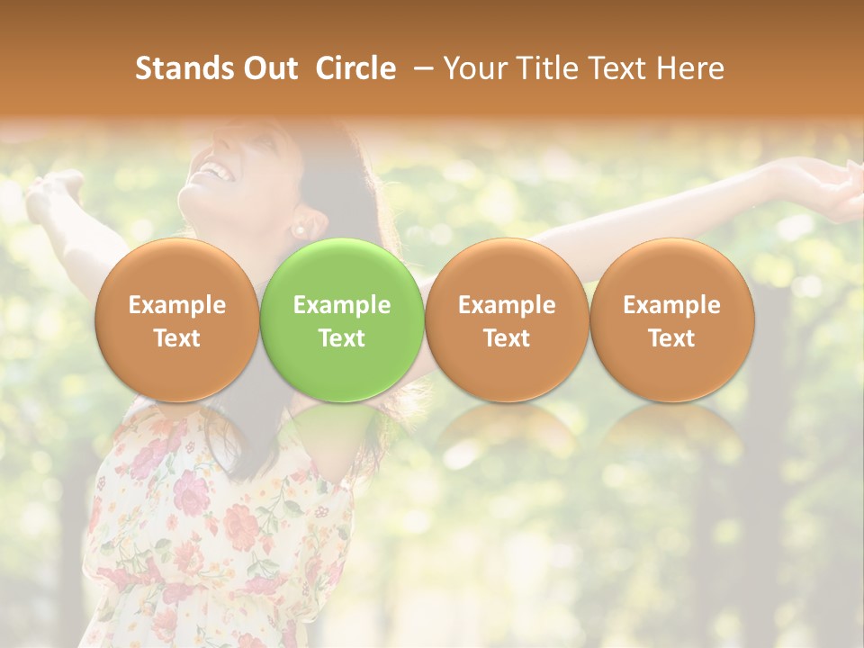 Dress Raised Well Being PowerPoint Template