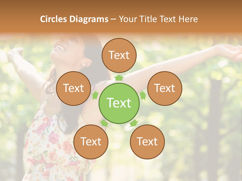 Dress Raised Well Being PowerPoint Template