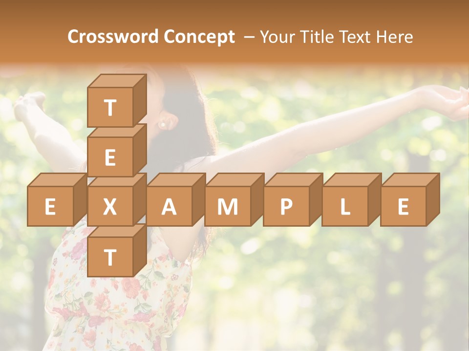 Dress Raised Well Being PowerPoint Template