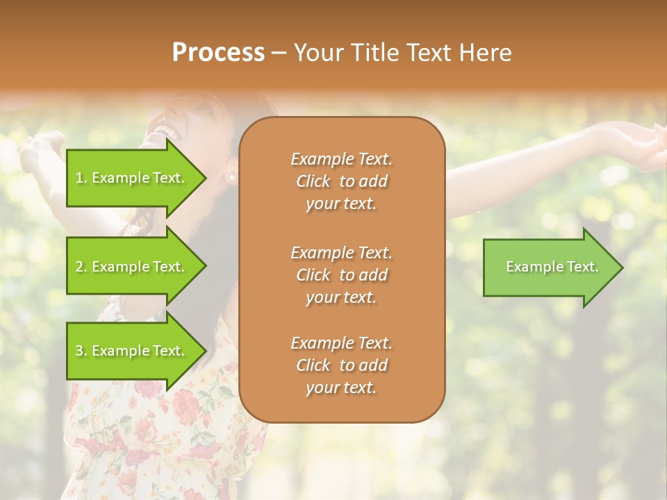 Dress Raised Well Being PowerPoint Template
