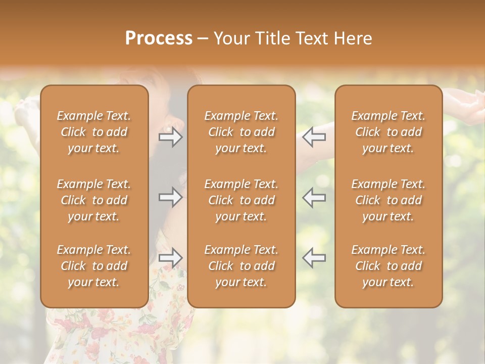 Dress Raised Well Being PowerPoint Template