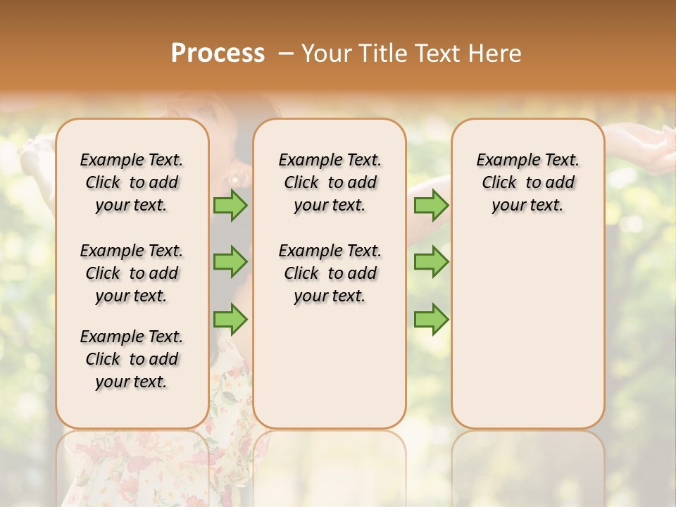Dress Raised Well Being PowerPoint Template