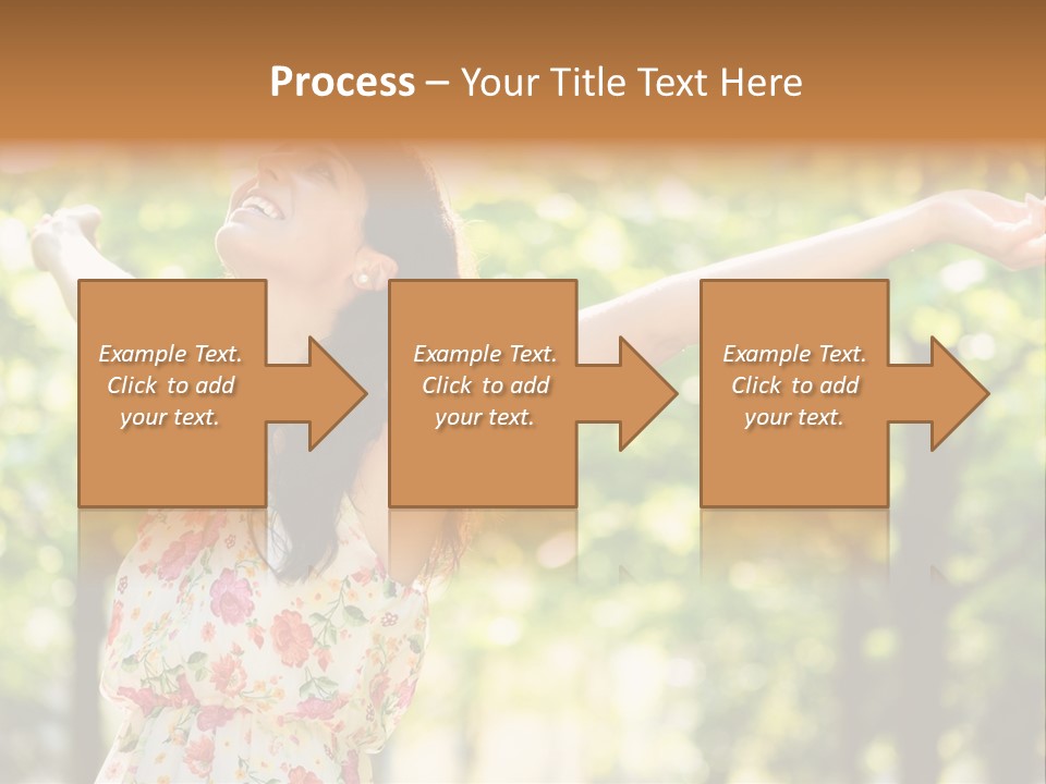 Dress Raised Well Being PowerPoint Template