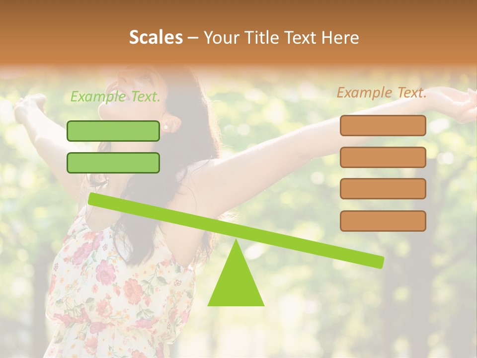 Dress Raised Well Being PowerPoint Template