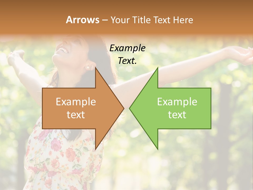 Dress Raised Well Being PowerPoint Template