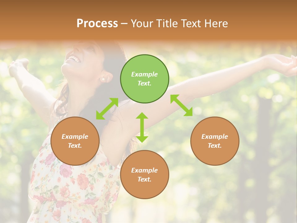 Dress Raised Well Being PowerPoint Template