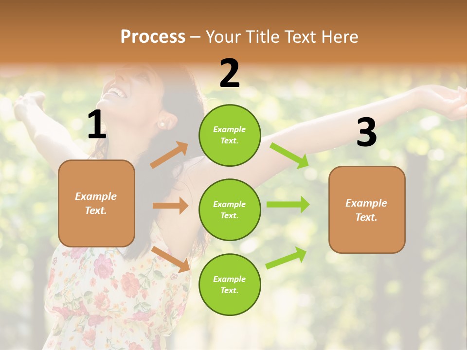 Dress Raised Well Being PowerPoint Template