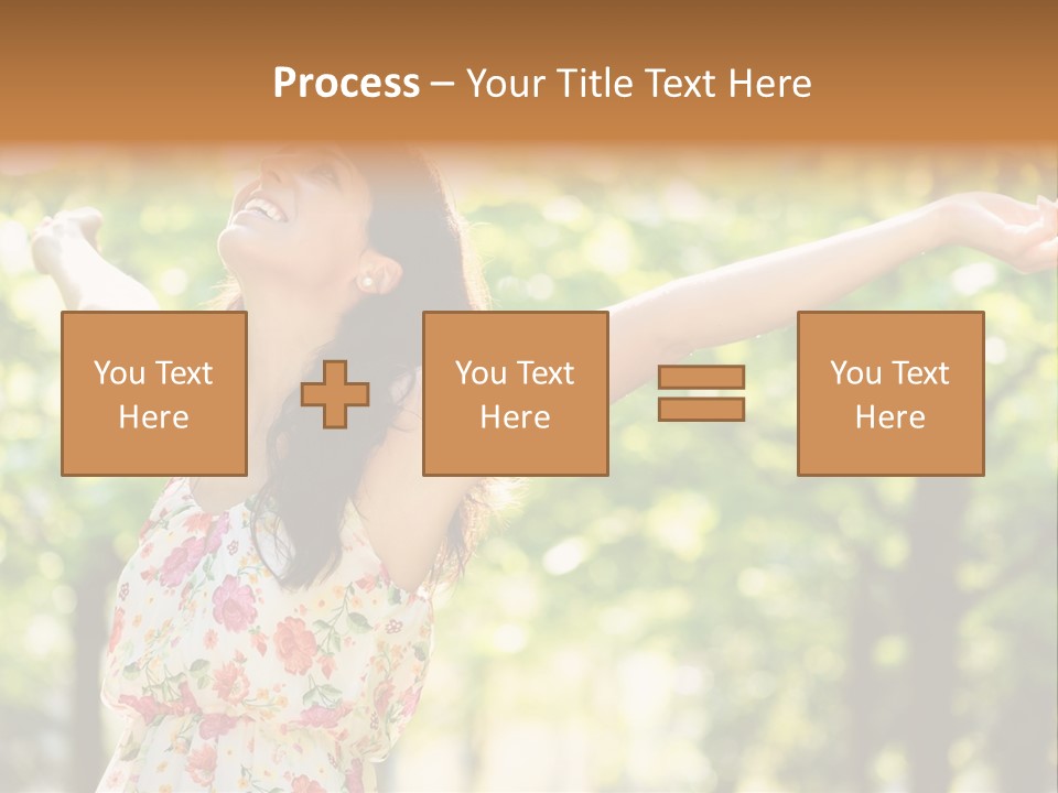 Dress Raised Well Being PowerPoint Template
