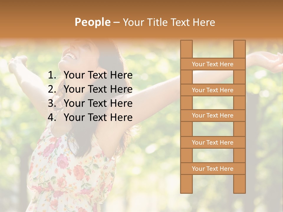 Dress Raised Well Being PowerPoint Template