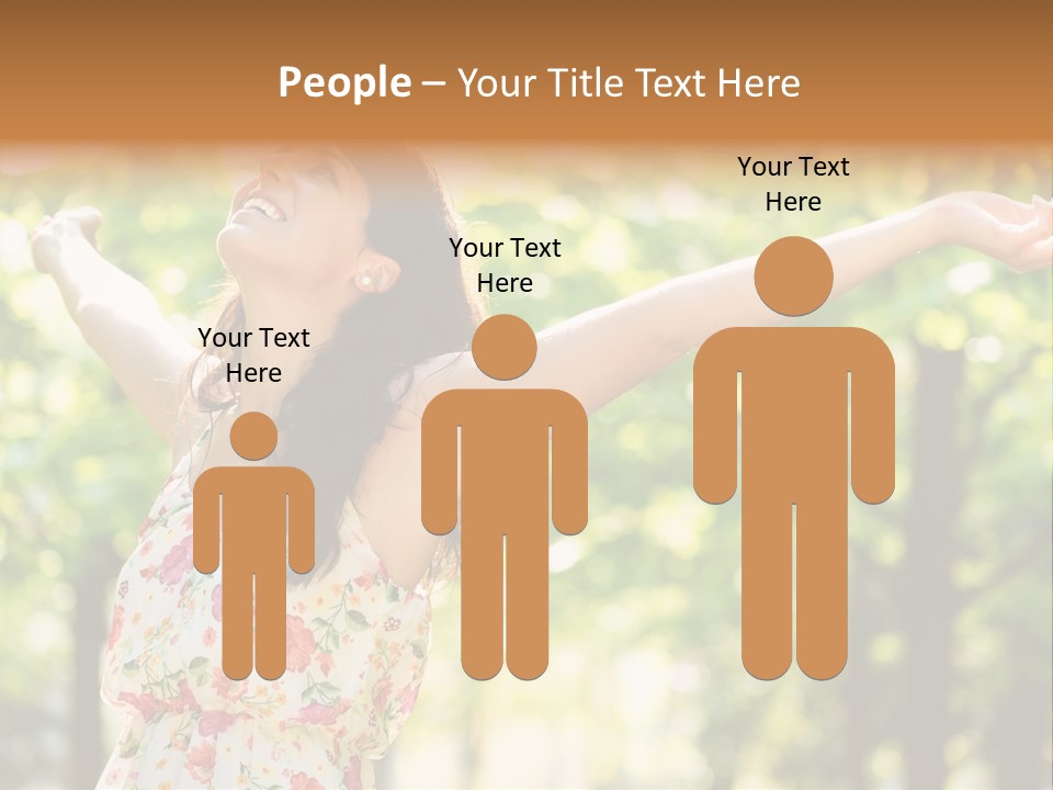 Dress Raised Well Being PowerPoint Template