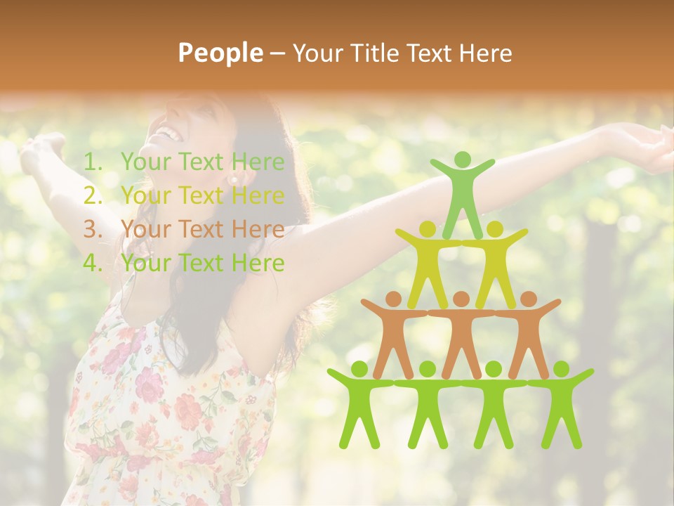 Dress Raised Well Being PowerPoint Template