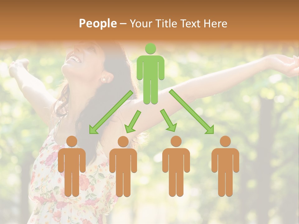 Dress Raised Well Being PowerPoint Template