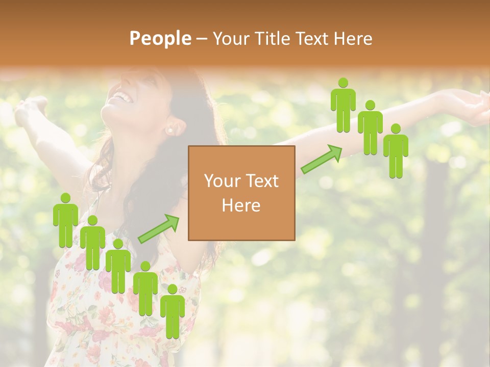 Dress Raised Well Being PowerPoint Template