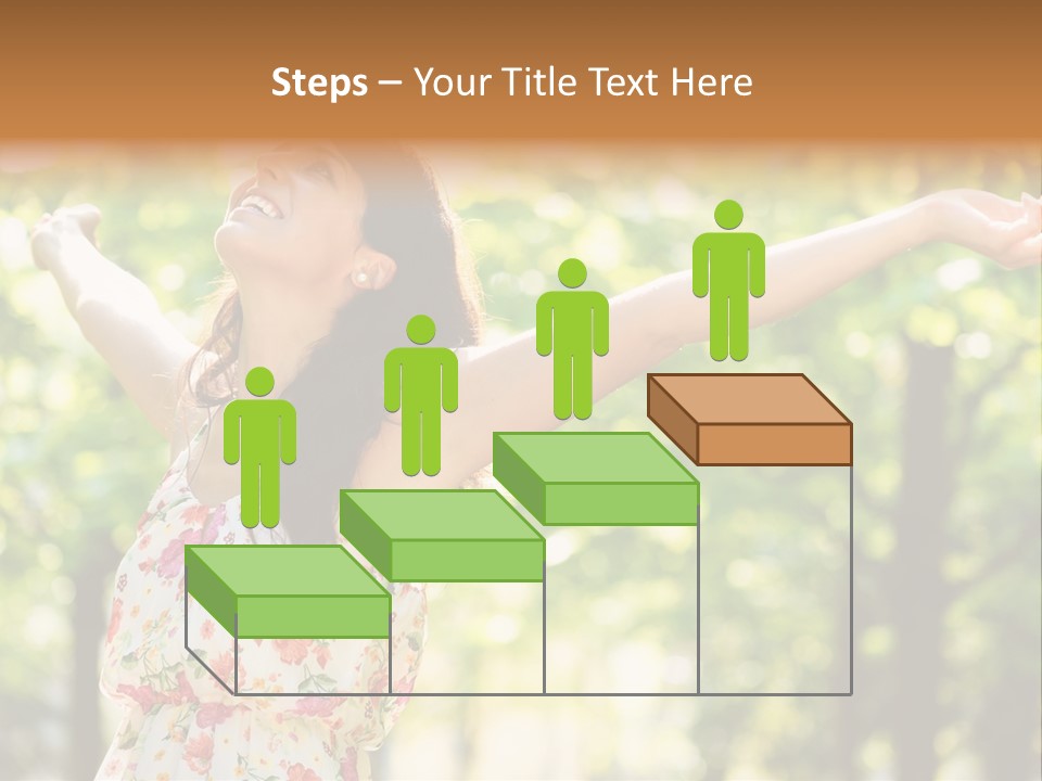 Dress Raised Well Being PowerPoint Template