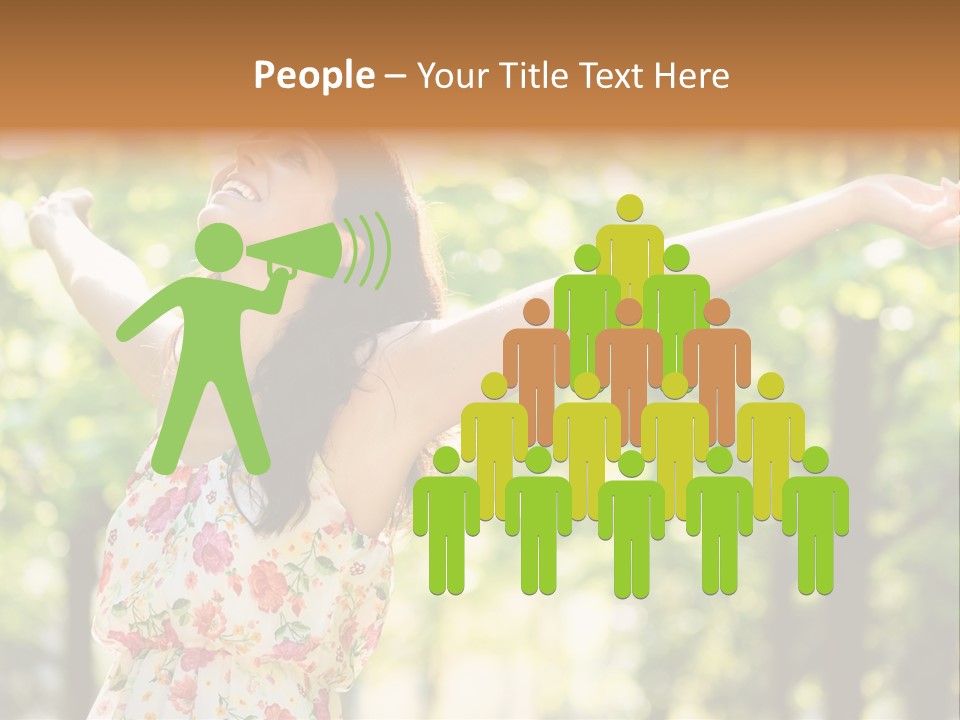 Dress Raised Well Being PowerPoint Template