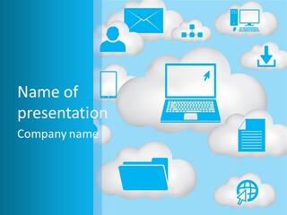 Email Client Computer PowerPoint Template