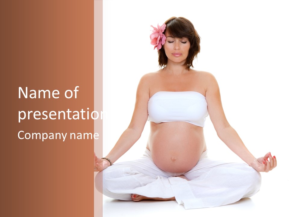 Motherhood Expectant Feminine PowerPoint Template