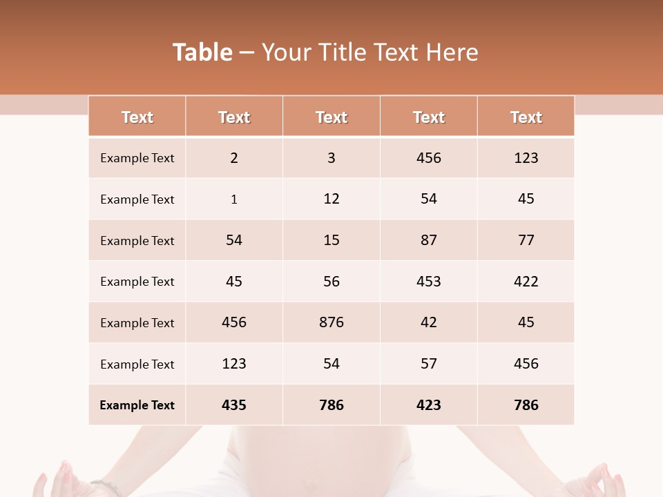 Motherhood Expectant Feminine PowerPoint Template