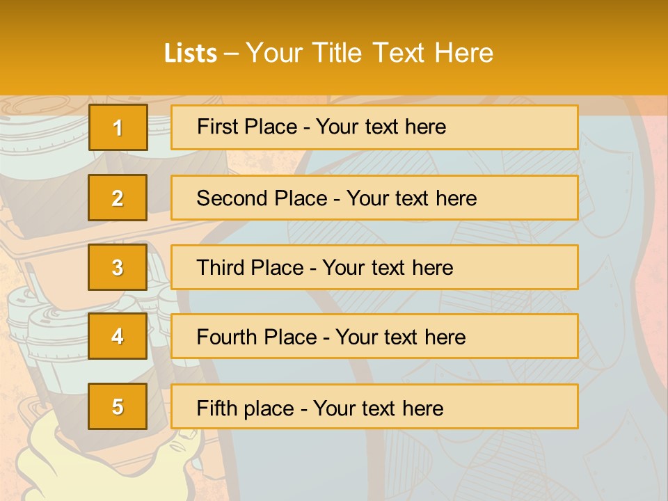 Internship Coffee Jobs PowerPoint Template