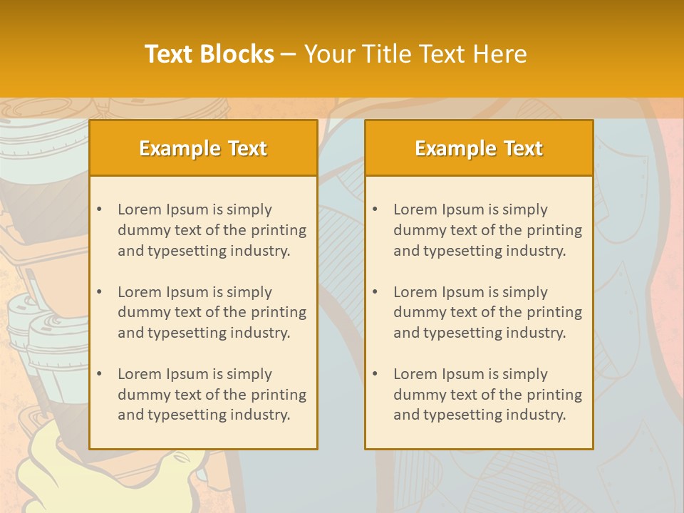 Internship Coffee Jobs PowerPoint Template