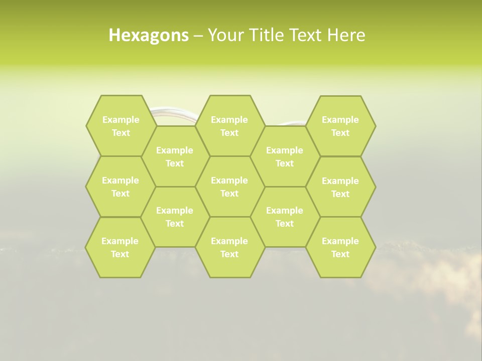 Two Wedding Rings Sitting On A Piece Of Wood PowerPoint Template