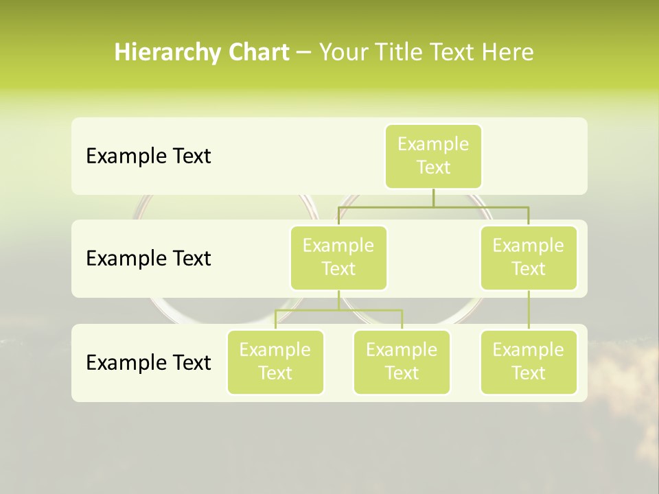 Two Wedding Rings Sitting On A Piece Of Wood PowerPoint Template