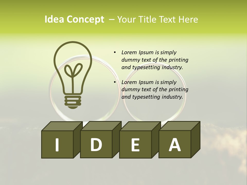 Two Wedding Rings Sitting On A Piece Of Wood PowerPoint Template