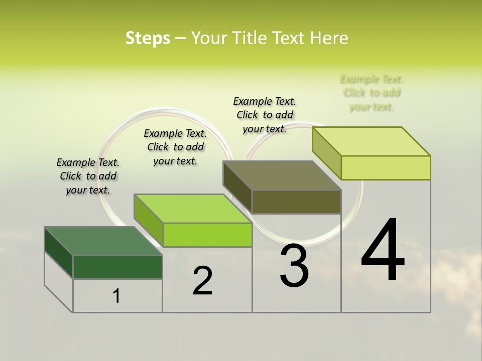 Two Wedding Rings Sitting On A Piece Of Wood PowerPoint Template