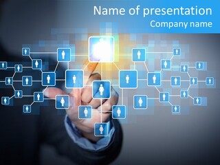 Interaction News Businessman PowerPoint Template