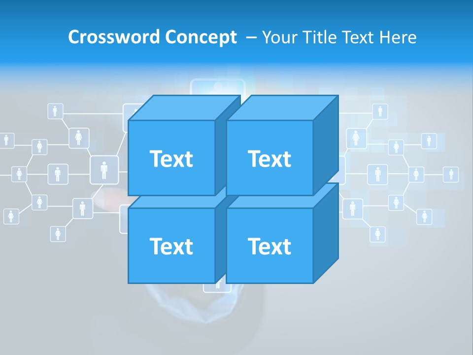 Interaction News Businessman PowerPoint Template