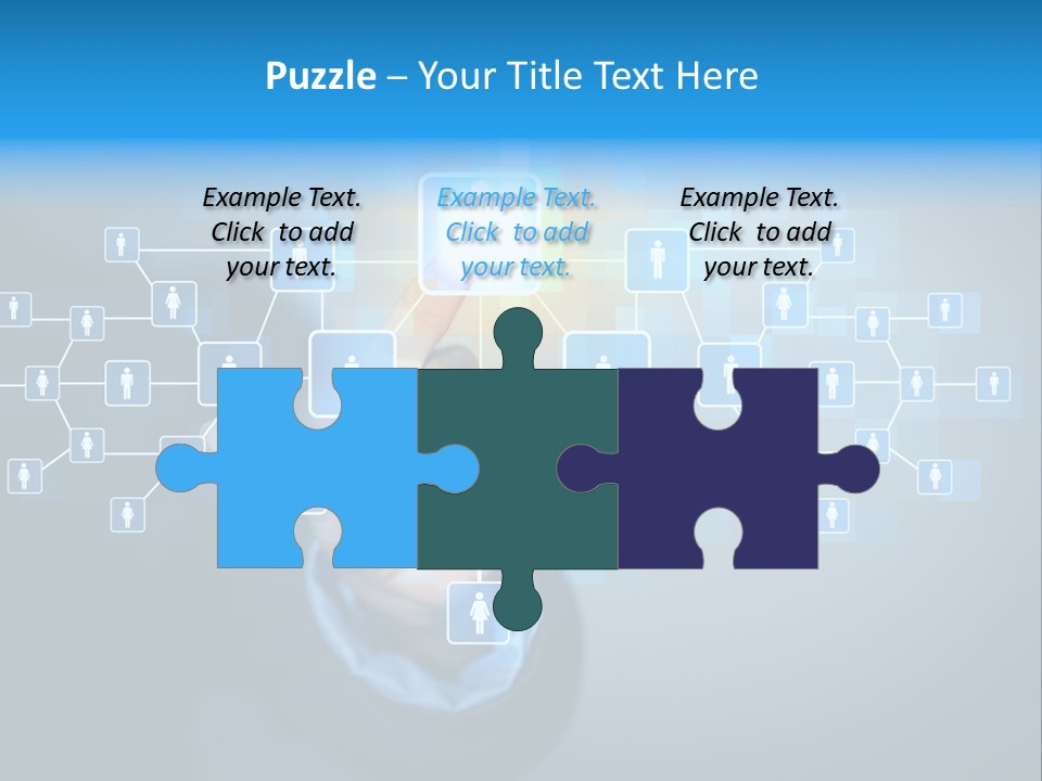 Interaction News Businessman PowerPoint Template