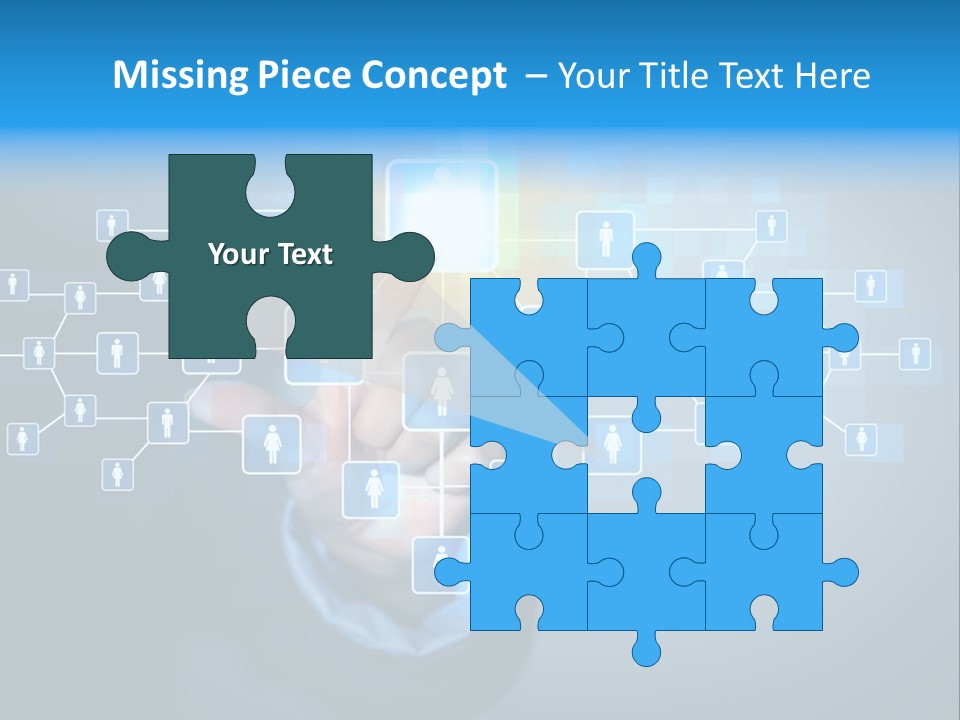 Interaction News Businessman PowerPoint Template