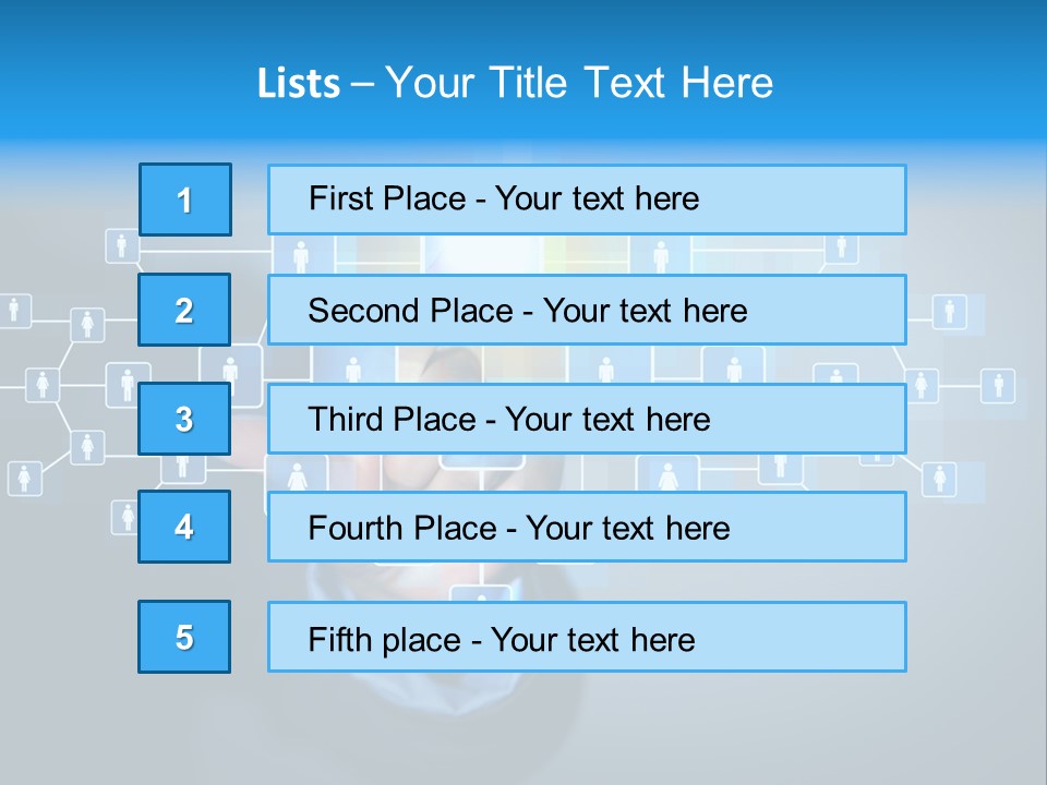 Interaction News Businessman PowerPoint Template